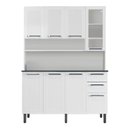 Ver imagem 3 de Cozinha Compacta em Aço 8 Portas 2 Gavetas 140cm Florença Itatiaia