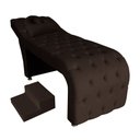 Ver imagem 1 de Maca Estética Capitonê com Escada e Almofada Veludo Marrom - Ninho Decor