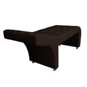 Ver imagem 4 de Maca Estética Capitonê com Escada e Almofada Veludo Marrom - Ninho Decor