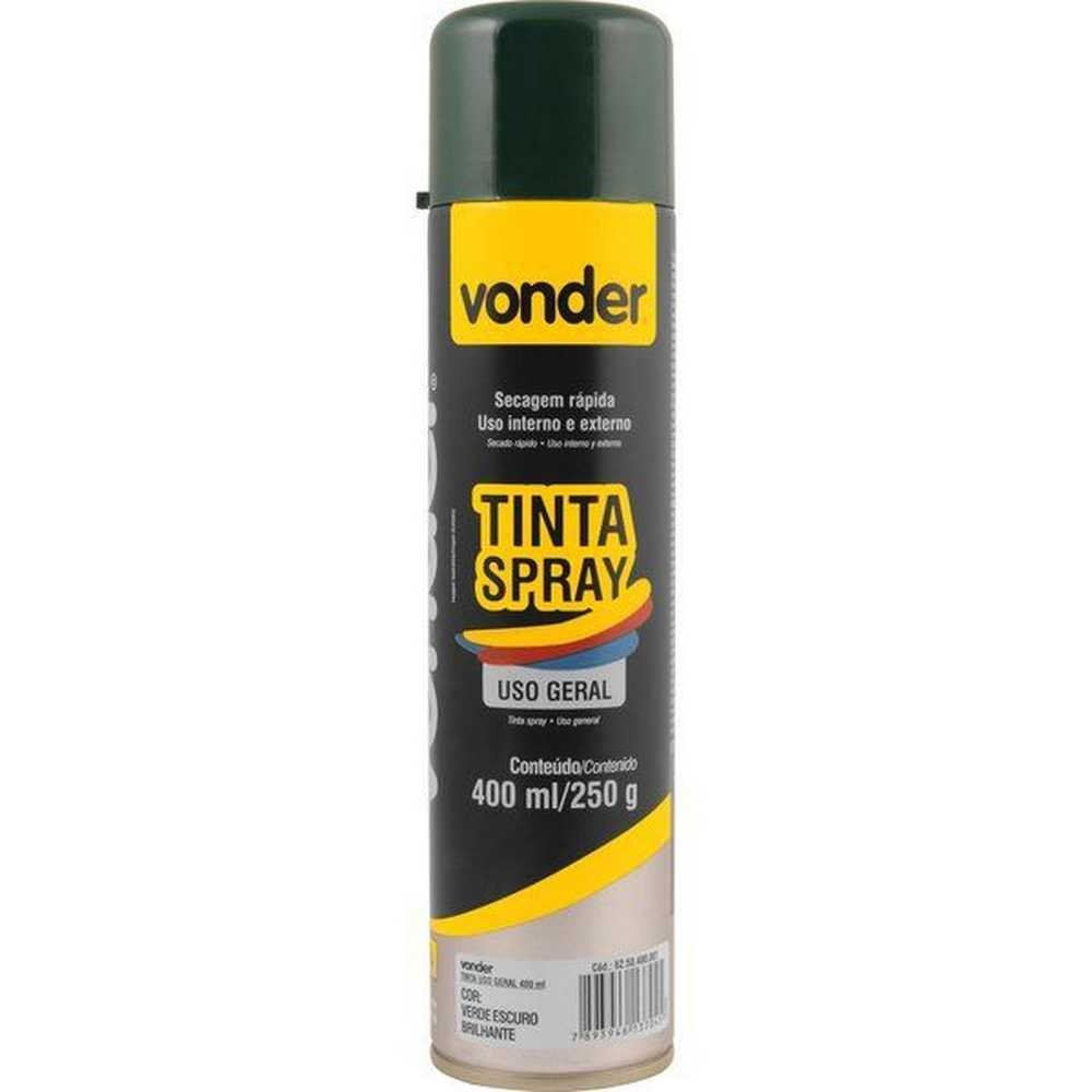 TINTA SPRAY VERDE ESCURO 400ML VONDER - 1