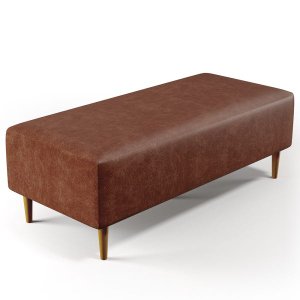 Puff Decorativo Sala de Estar Bali W01 Pés Palito 120x50cm Couríssimo Marrom