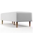Ver imagem 5 de Puff Decorativo Sala de Estar Bali W01 Pés Palito 120x50cm Corano Branco