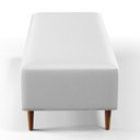 Ver imagem 7 de Puff Decorativo Sala de Estar Bali W01 Pés Palito 120x50cm Corano Branco
