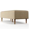 Puff Decorativo Sala de Estar Bali W01 Pés Palito 120x50cm Linho Bege Escuro - 5