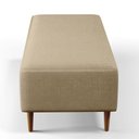 Ver imagem 6 de Puff Decorativo Sala de Estar Bali W01 Pés Palito 120x50cm Linho Bege Escuro