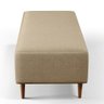 Puff Decorativo Sala de Estar Bali W01 Pés Palito 120x50cm Linho Bege Escuro - 6