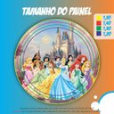 Ver imagem 2 de Painel de Festa Redondo Tecido Sublimado 3D Princesas - Princesas 01