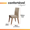 Ver imagem 4 de Conjunto Sala de Jantar Mesa 1,60m Moove 6 Cadeiras Milano Viero