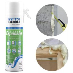 Espuma Expansiva Poliuretano Uso Geral 500ml/320g Tekbond - 3