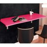 Mesa Suspensa de Parede Dobrável Flat Pink 130x40 - Lyam Decor - 1