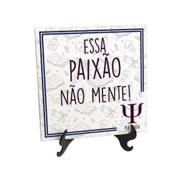 Quadro Azulejo Psicologia Símbolo Frase Paixão Não Mente - 1