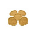 Ver imagem 2 de Petisqueira Bambu Flor Com 5 Divisórias 30X30Cm