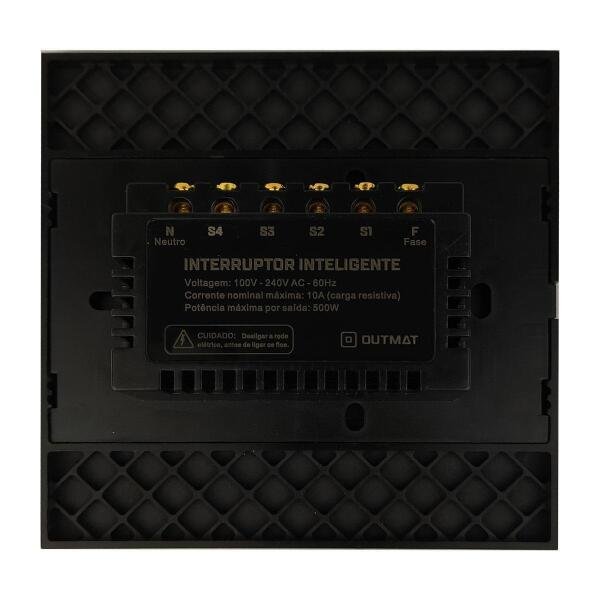 Interruptor Wifi Outmat Touch 4 Teclas 4X4 Alexa Cel - 3