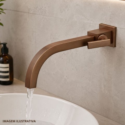 Torneira para Banheiro Athena Meber Metais Cobre/Matte