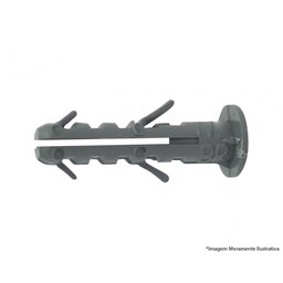 Bucha Plastica 06mm C/anel Sc 1000pcs - 1