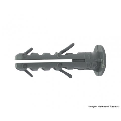 Bucha Plastica 06mm C/anel Sc 1000pcs