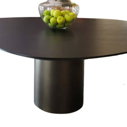 Mesa de Jantar Orgânica Holanda 120x100cm Madeira Ébano - 2