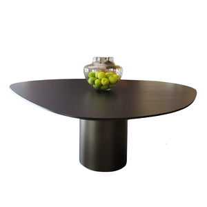 Mesa de Jantar Orgânica Holanda 120x100cm Madeira Ébano