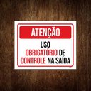 Ver imagem 1 de Kit 5 Placas - Atenção Uso Obrigatõrio Controle