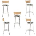 Ver imagem 4 de Banqueta Bistro para Bar, Cozinha, Balcão em Alumínio e Fibra Tc Zanutto 5 Unidades Ráfia Z27