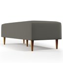 Ver imagem 7 de Puff Decorativo Sala de Estar Bali W01 Pés Palito 120x50cm Corano Cinza