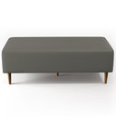 Ver imagem 5 de Puff Decorativo Sala de Estar Bali W01 Pés Palito 120x50cm Corano Cinza
