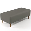 Ver imagem 1 de Puff Decorativo Sala de Estar Bali W01 Pés Palito 120x50cm Corano Cinza