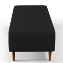 Ver imagem 6 de Puff Decorativo Sala de Estar Bali W01 Pés Palito 120x50cm Corano Preto