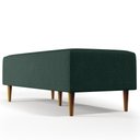 Ver mais imagens de Kit 2 Puffs Decorativos Sala de Estar Bali W01 Pés Palito 120x50cm Linho Verde Musgo