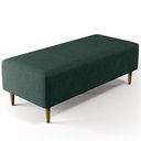 Ver imagem 3 de Kit 2 Puffs Decorativos Sala de Estar Bali W01 Pés Palito 120x50cm Linho Verde Musgo