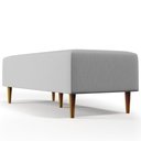 Ver imagem 7 de Puff Decorativo Sala de Estar Bali W01 Pés Palito 120x50cm Linho Cinza
