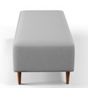 Ver imagem 6 de Puff Decorativo Sala de Estar Bali W01 Pés Palito 120x50cm Linho Cinza