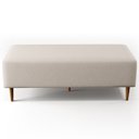 Ver imagem 7 de Kit 2 Puffs Decorativos Sala de Estar Bali W01 Pés Palito 120x50cm Linho Cru