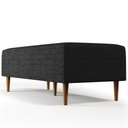 Ver imagem 5 de Puff Decorativo Sala de Estar Bali W01 Pés Palito 120x50cm Linho Chumbo