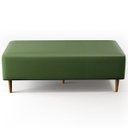 Ver imagem 5 de Puff Decorativo Sala de Estar Bali W01 Pés Palito 120x50cm Facto Verde Musgo