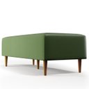 Ver imagem 6 de Puff Decorativo Sala de Estar Bali W01 Pés Palito 120x50cm Facto Verde Musgo