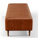 Ver imagem 6 de Puff Decorativo Sala de Estar Bali W01 Pés Palito 120x50cm Couríssimo Camel