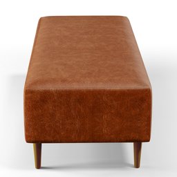 Puff Decorativo Sala de Estar Bali W01 Pés Palito 120x50cm Couríssimo Camel - 6