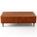 Ver imagem 5 de Puff Decorativo Sala de Estar Bali W01 Pés Palito 120x50cm Couríssimo Camel