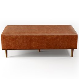 Puff Decorativo Sala de Estar Bali W01 Pés Palito 120x50cm Couríssimo Camel - 5