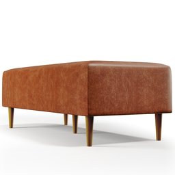 Puff Decorativo Sala de Estar Bali W01 Pés Palito 120x50cm Couríssimo Camel - 7