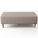 Ver imagem 6 de Kit 2 Puffs Decorativos Sala de Estar Bali W01 Pés Palito 120x50cm Linho Bege