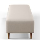 Ver imagem 5 de Puff Decorativo Sala de Estar Bali W01 Pés Palito 120x50cm Linho Cru