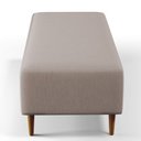 Ver imagem 6 de Puff Decorativo Sala de Estar Bali W01 Pés Palito 120x50cm Linho Bege