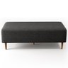 Puff Decorativo Sala de Estar Bali W01 Pés Palito 120x50cm Linho Cinza Escuro - 6