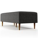 Ver imagem 5 de Puff Decorativo Sala de Estar Bali W01 Pés Palito 120x50cm Linho Cinza Escuro