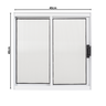 Vitro 2 Folhas Janela de Banheiro A40l40 Despensa Ventilação em Aluminio Branco e Policarbonato - 9