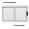 Vitro 2 Folhas Janela de Banheiro A40l40 Despensa Ventilação em Aluminio Branco e Policarbonato - 3