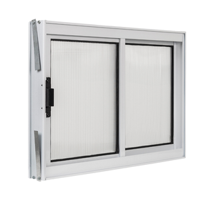 Vitro 2 Folhas Janela de Banheiro A40l40 Despensa Ventilação em Aluminio Branco e Policarbonato