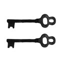 Ver imagem 1 de Kit 2 Chaves Decorativas Rústica Enfeite em Ferro Nº 01 26cm